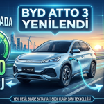 BYD Atto 3 yenilendi: 5 dakikada yüzde 70 şarj, 630 km menzil